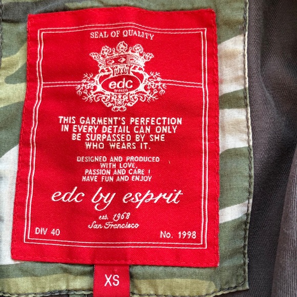 Esprit gray cotton blazer - Picture 5 of 8